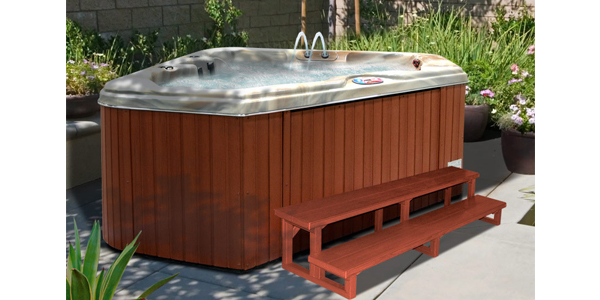 American Spas 2 Person Hot Tub outside view