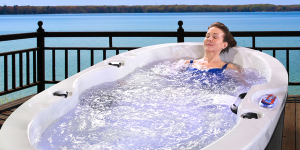 American Spas 2 Person Hot Tub model am-420b full view